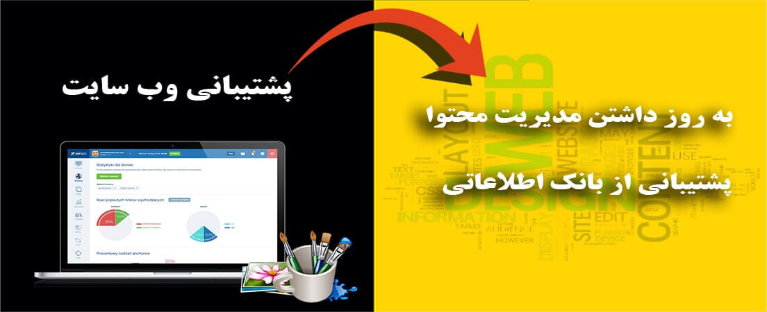 پشتیبانی وب سایت